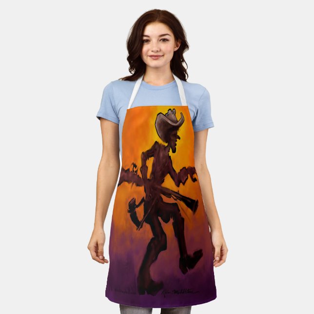Cowboy at Sunset Apron (Worn)