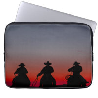 cowboy at sunset