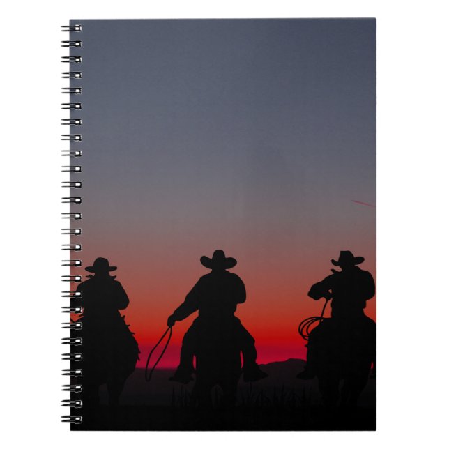 cowboy at sunset notebook (Front)
