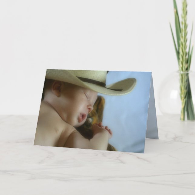 Cowboy Baby Card (Front)