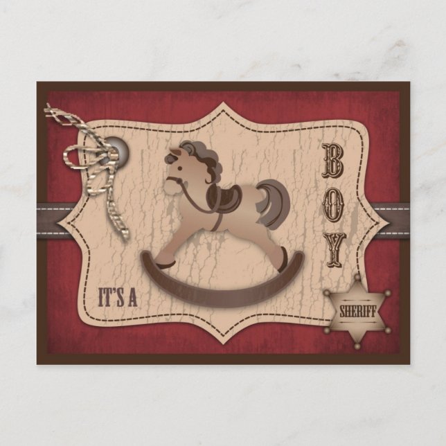 Cowboy Baby Postcard (Front)