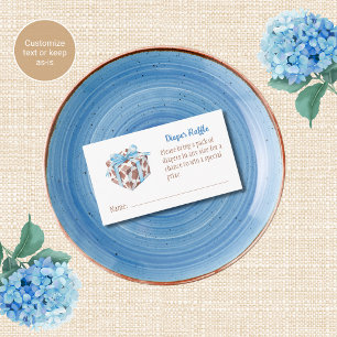 Cowboy Baby Shower Diaper Raffle Invitation Insert