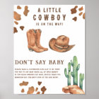 Cowboy baby shower Don't say baby