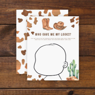 Cowboy Baby Shower - How look Baby