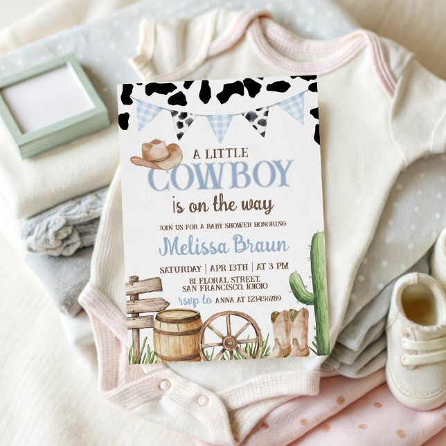 Cowboy Baby Shower Invitation (Creator Uploaded)
