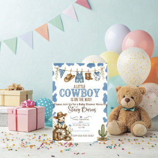 Cowboy Baby Shower Invitation
