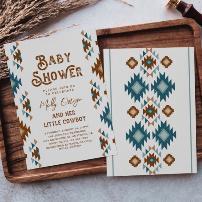 Cowboy Baby Shower Invitations | Southwest Baby (Creator Uploaded)