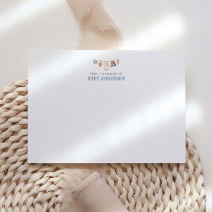 Cowboy Baby Shower Thank You Card