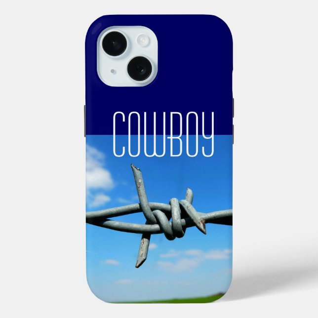 Cowboy Barbed-Wire Fence Case-Mate iPhone Case (Back)