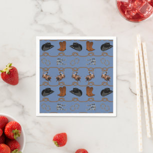 Cowboy Barn Party Napkin