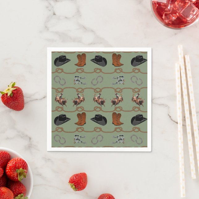 Cowboy Barn Party  Napkin (Insitu)