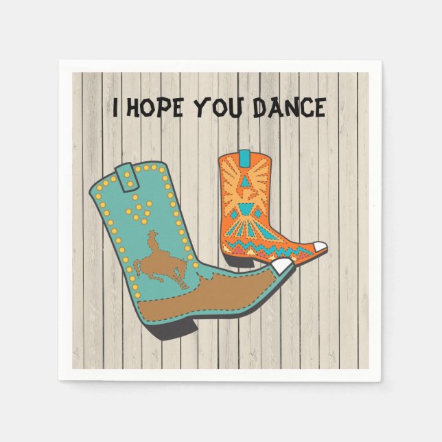 Cowboy BBQ and Square Dance special order Napkin (Front)