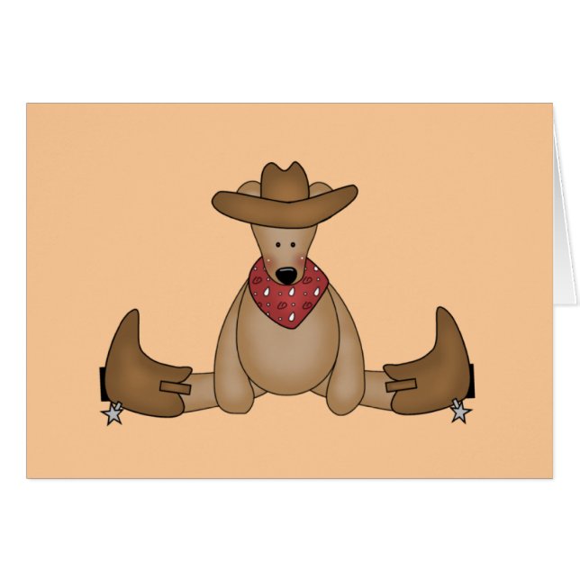 Cowboy Bear Tshirts and Gifts (Front Horizontal)