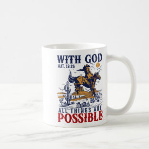 Cowboy Bible Scripture Verse Western Jesus For Men Coffee Mug