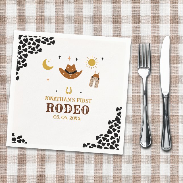 Cowboy Birthday Boy Napkin (Creator Uploaded)