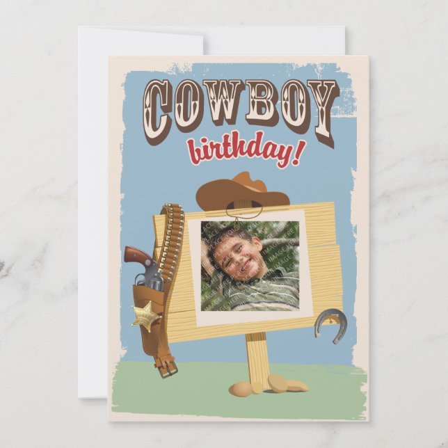 Cowboy Birthday Invitation (Front)
