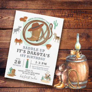 Cowboy Birthday Invitation