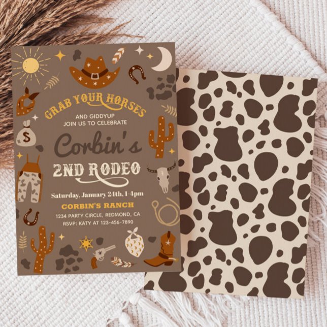 Cowboy Birthday Invitation | 2nd Rodeo Invitation (Creator Uploaded)