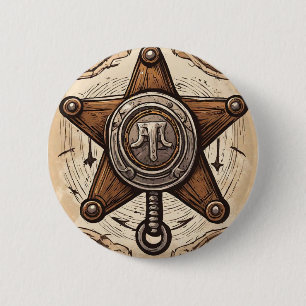 Cowboy Birthday Party 6 Cm Round Badge