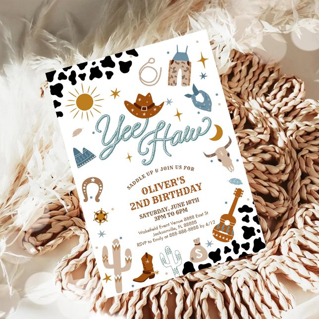 Cowboy Birthday Party Invitation (Creator Uploaded)