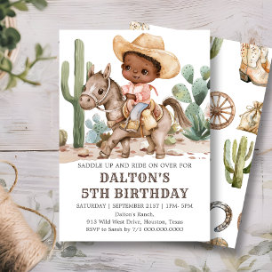 Cowboy Birthday Party Invitation