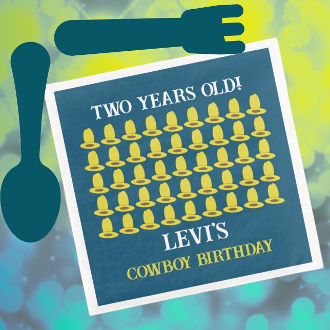 Cowboy Birthday Party Napkin (Creator Uploaded)