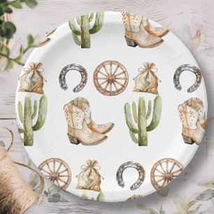 Cowboy Birthday Party  Paper Plate