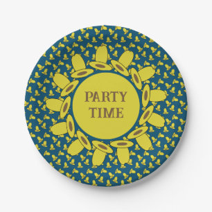 Cowboy Birthday Party Time Paper Plate