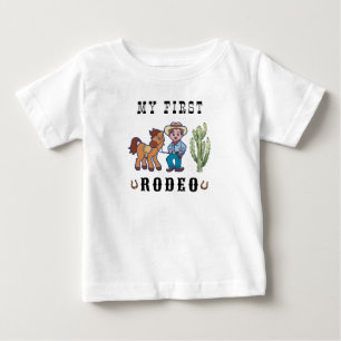 Cowboy Birthday Rodeo Party Baby T-Shirt