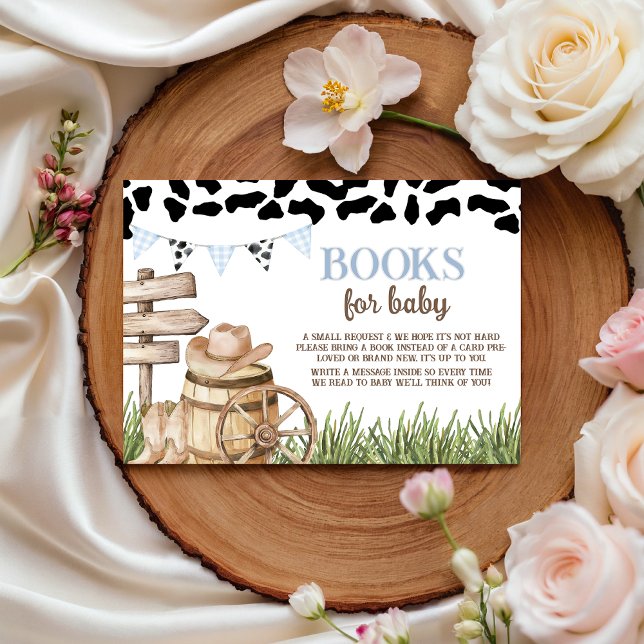 Cowboy Books for Baby Card (Creator Uploaded)