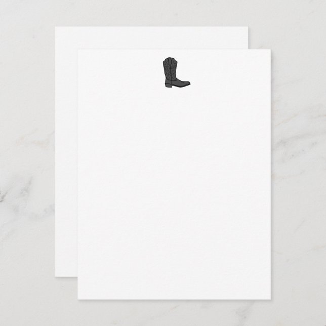 Cowboy Boot Card (Front/Back)