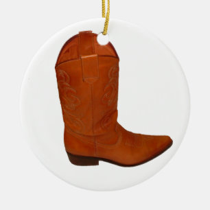 Cowboy Boot Ceramic Tree Decoration