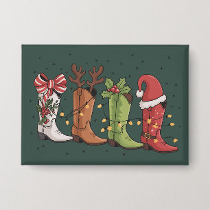 Cowboy Boot Christmas Western Cowgirl Country Xmas
