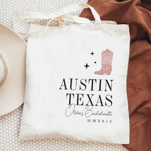 Cowboy Boot Personalised Bachelorette Party Tote Bag