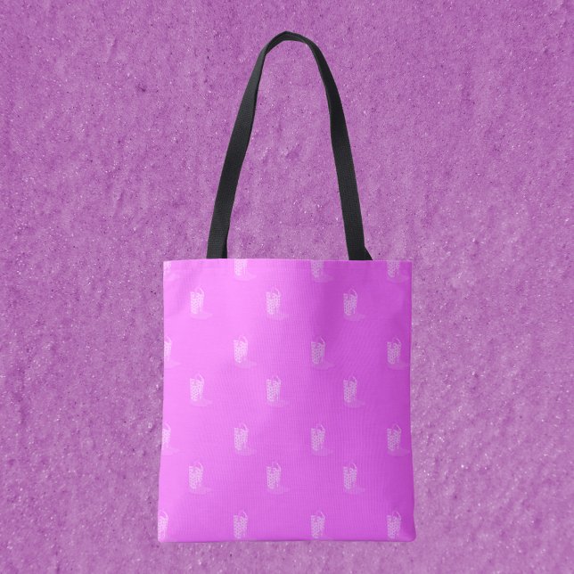 Cowboy Boot Stars Pink Pattern Tote Bag (A tote bag with a fun pattern of pink cowboy boots)