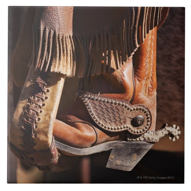 Cowboy boot tile (Front)