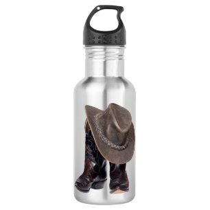 Cowboy Boots and Hat 532 Ml Water Bottle
