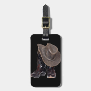Cowboy Boots and Hat Luggage Tag