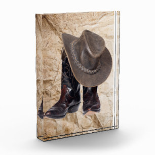 Cowboy Boots and Hat Photo Block