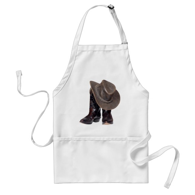 Cowboy Boots and Hat Standard Apron (Front)