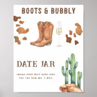 Cowboy boots bubbly bridal shower Date night ideas
