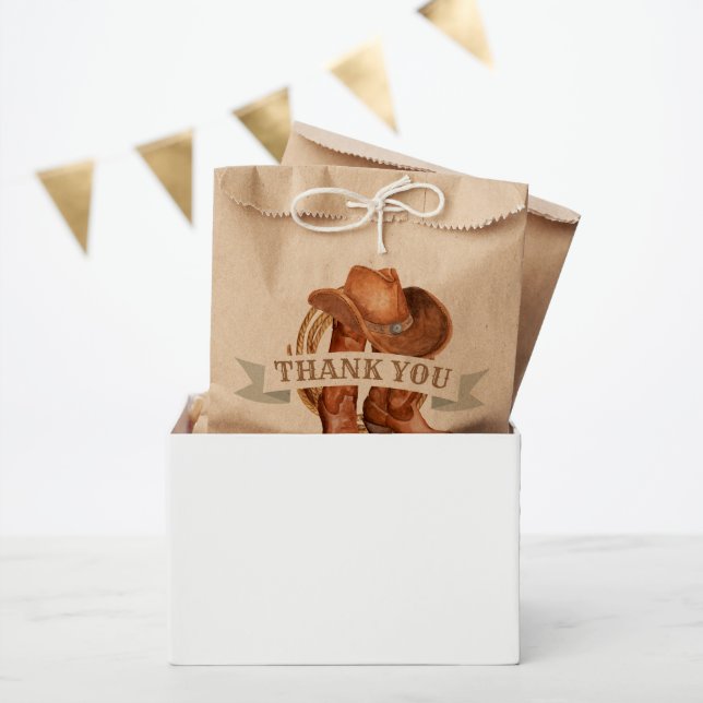 Cowboy Boots, Hat, and Lasso Favour Bags (Party)