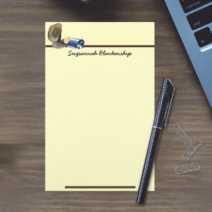 Cowboy Boots Hat Gloves Still Life Photo Custom Stationery