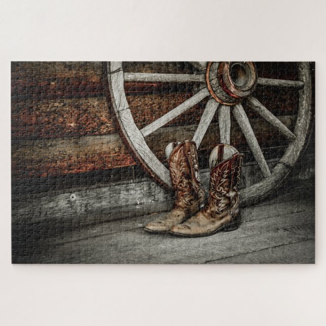 Cowboy Boots Jigsaw Puzzle (Horizontal)