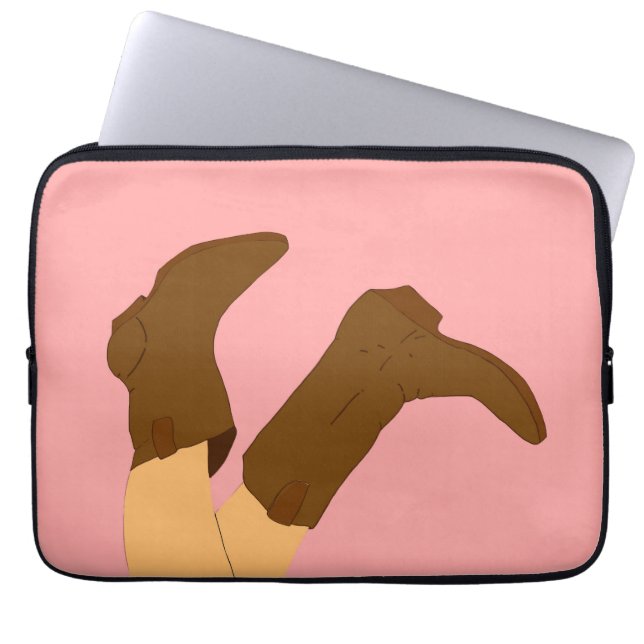 Cowboy Boots Laptop Sleeve (Front)