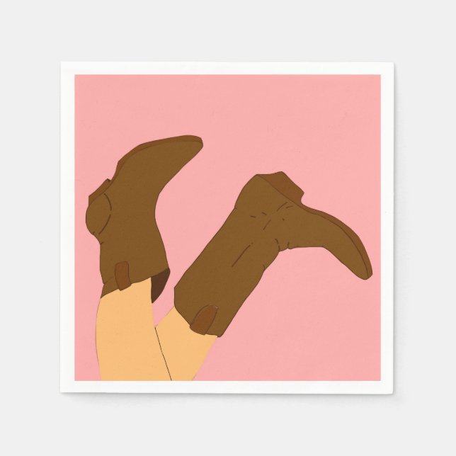 Cowboy Boots  Napkin (Front)