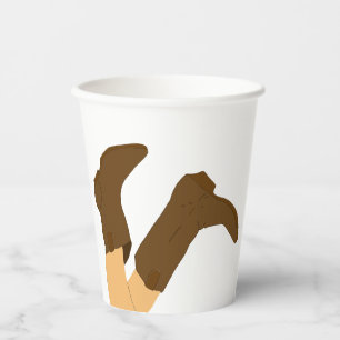 Cowboy Boots Paper Cups