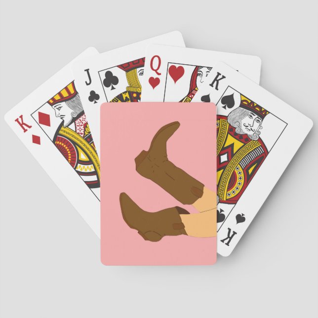 Cowboy Boots Playing Cards (Back)