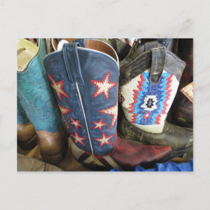 Cowboy Boots Postcard