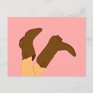 Cowboy Boots Postcard